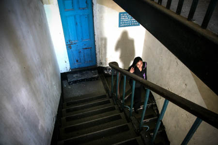 The staircases of the Barrack Block were assembled from granite blocks, capable of withstanding many years of use.