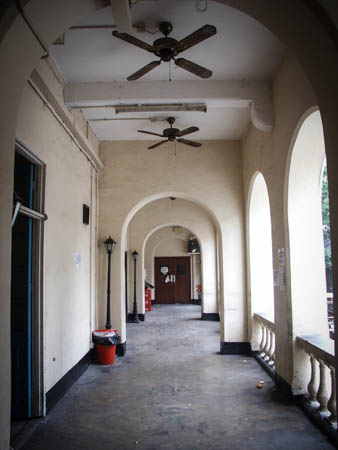 The verandas of the Barrack Block retained the old hanging fans and the lighting fixtures