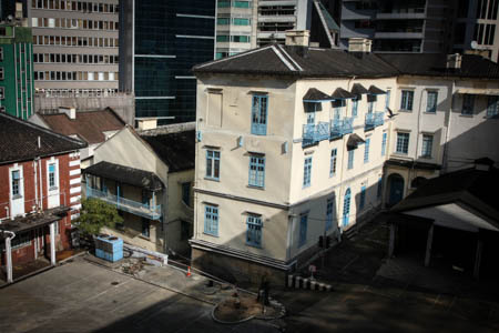 Dormitories Blocks A and B are both 3 storeys high. Blocks C and D are only 2 storeys high. 