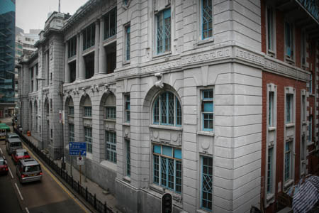 The majestic looking Headquarters Block lies along Hollywood Road