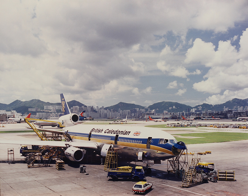 1970至80年代多番力爭開拓香港航線的英國金獅航空DC-10客機。