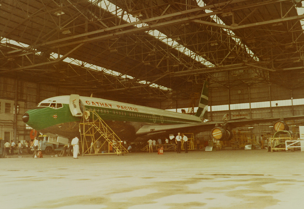 七十年代初國泰707。