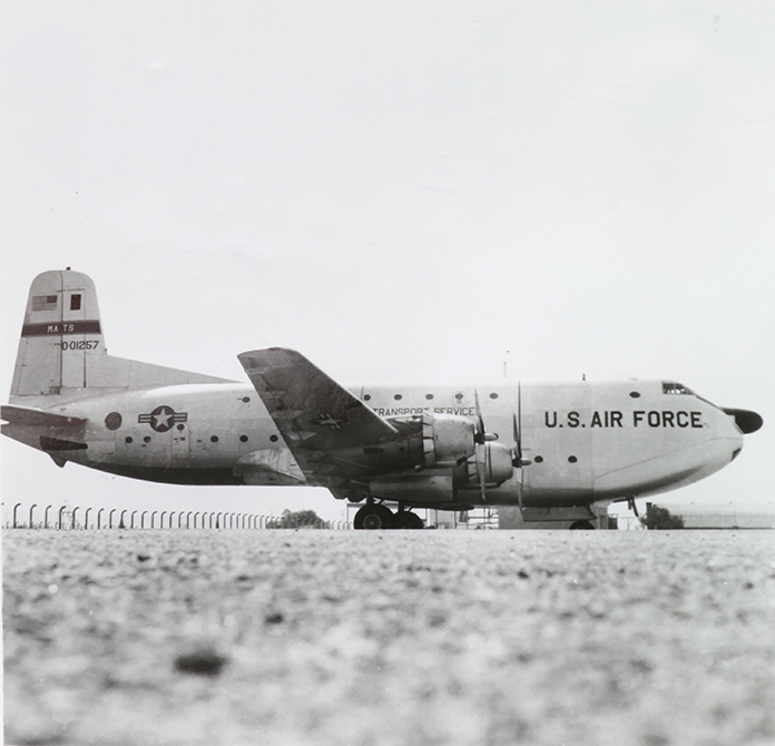 越戰期間常見的美軍C-124運輸機。