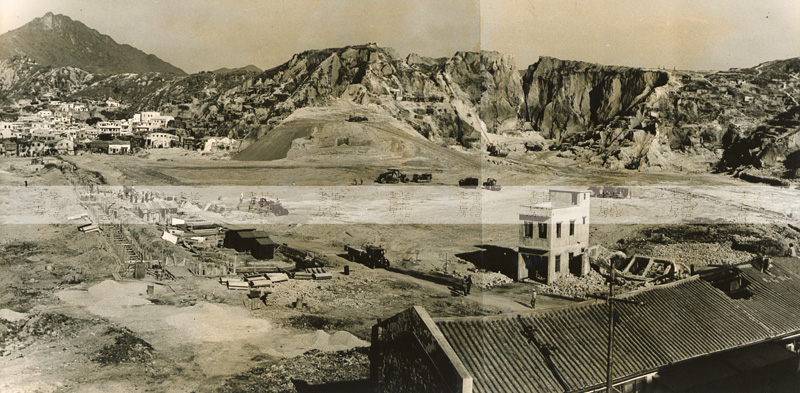 1953年石硤尾火災現場，地點同上，14日後