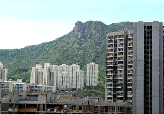 Buildings on the outskirts of Nga Tsin Wai