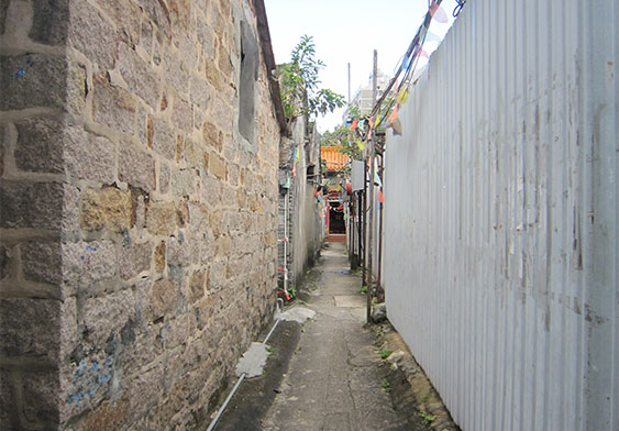 Village houses in the main lane