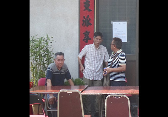 A typical gathering at the ancestral hall