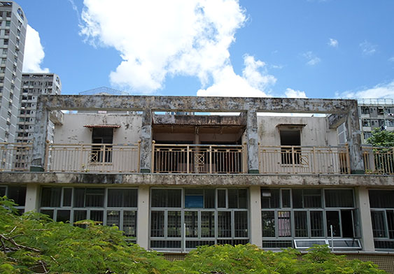 Leung Shek Lun’s home in the village　