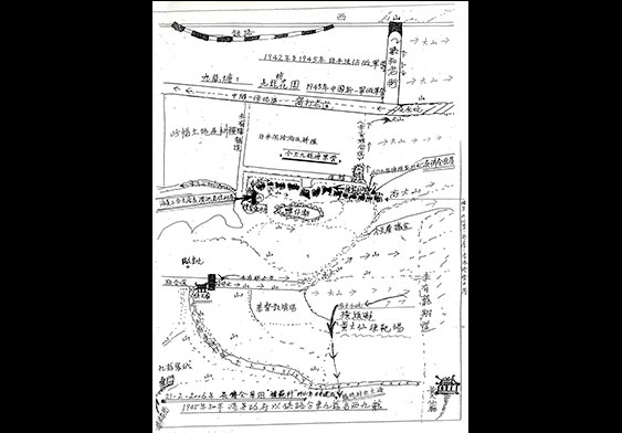 A hand-written map of Model Village