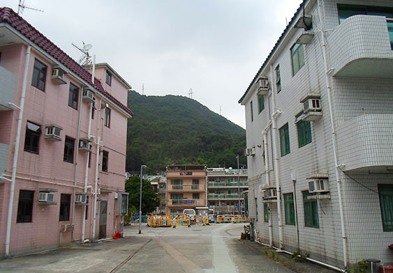 The small houses of Tseung Kwan O Village