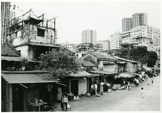 Dwellings and shops on the village outskirts