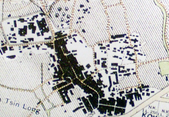 Sha Po Village as it appeared on an old map