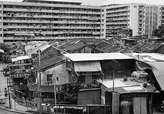 Nga Tsin Wai was surrounded by resettlement blocks　