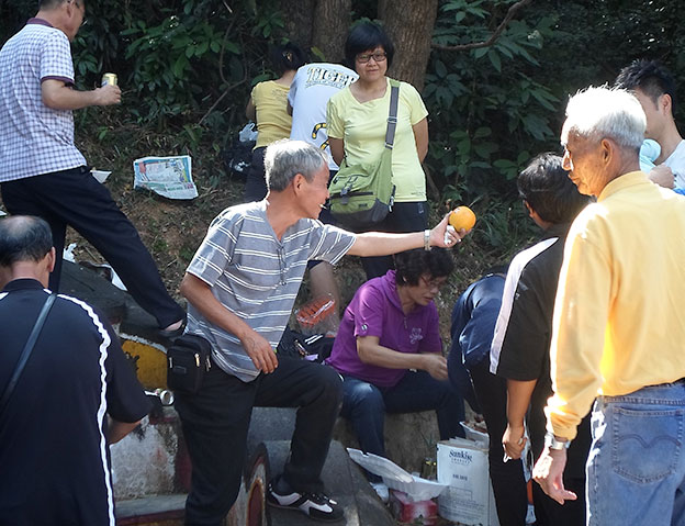 Fun and joy during the  annual grave sweeping