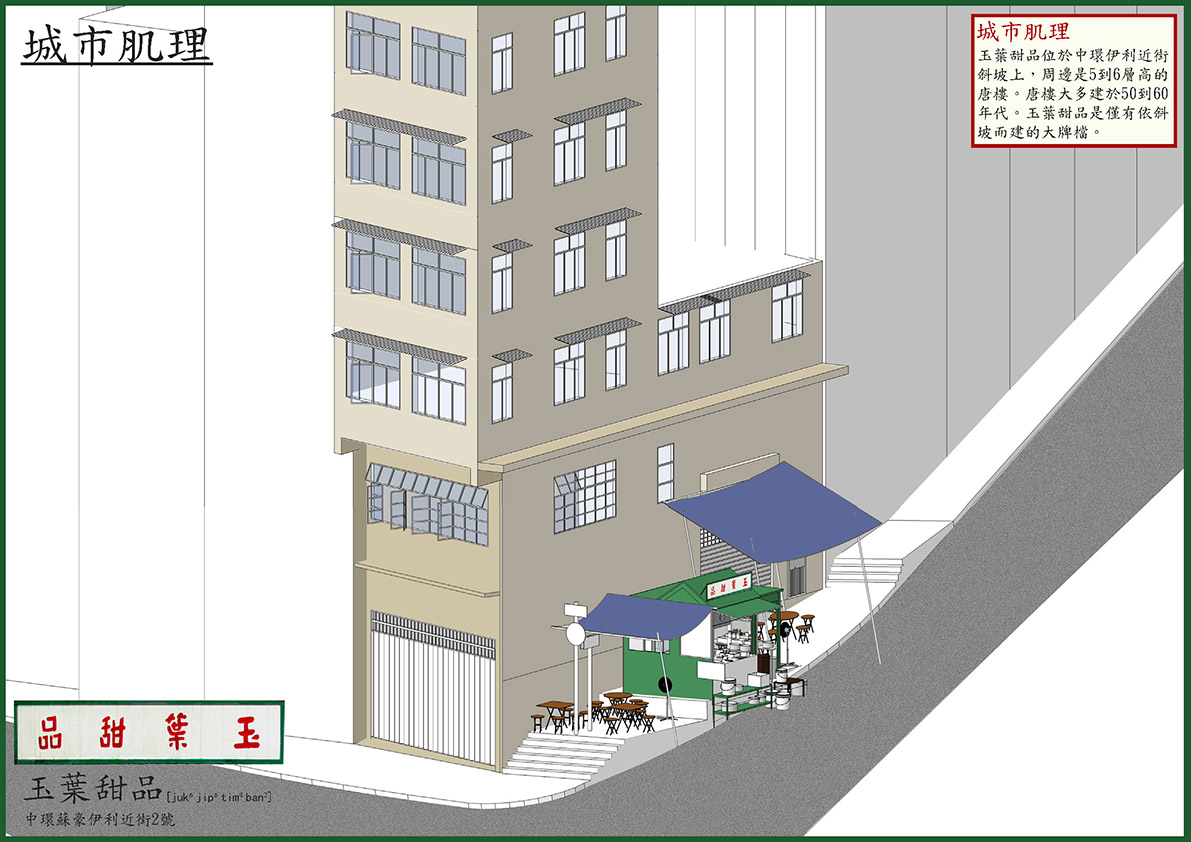 玉葉甜品—城市肌理插圖