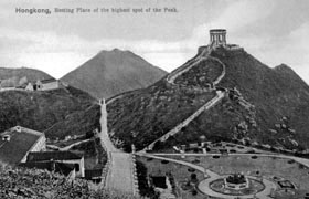 Lookout pavilion on the Peak