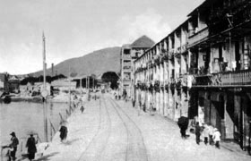 Tram Track at East harbour-front