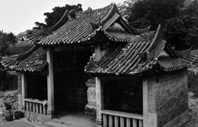 Word-worshipping pavilion in Kowloon Walled City