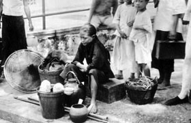 Herbal tea hawker