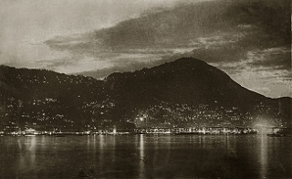 Night scenery of the harbour