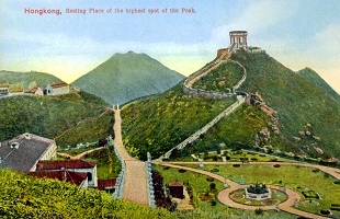 Lookout pavilion on the Peak