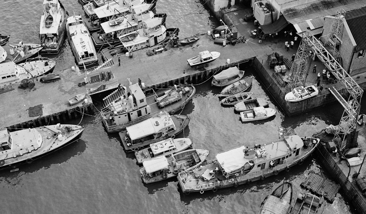 油麻地水警船塢，1965年。
