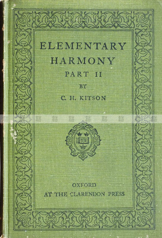 Elementary Harmony Part II 黃湛森自學參考書，1937年重印版